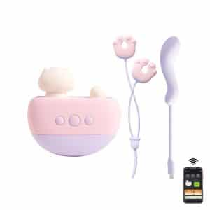 POPOCAT App本体と乳首クリップ・ローターのセット例