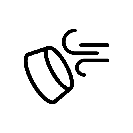 吸う図記号